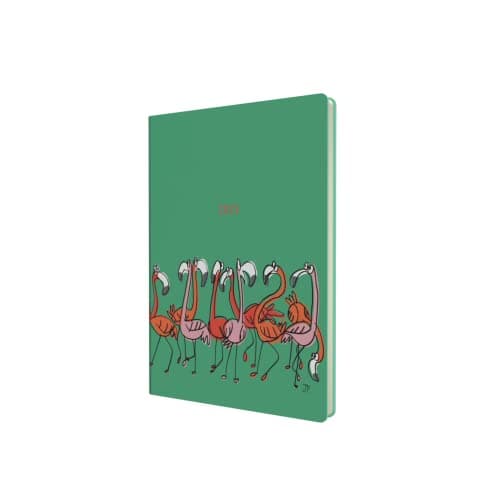 Image of Collins Flourish A5 Week to View 2023 Diary - Flamingos (FL153.52-23) - Complete Planner, Agenda and Journal