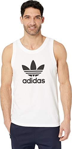Image of adidas Originals Men's Trefoil Tank Shirt, White, S