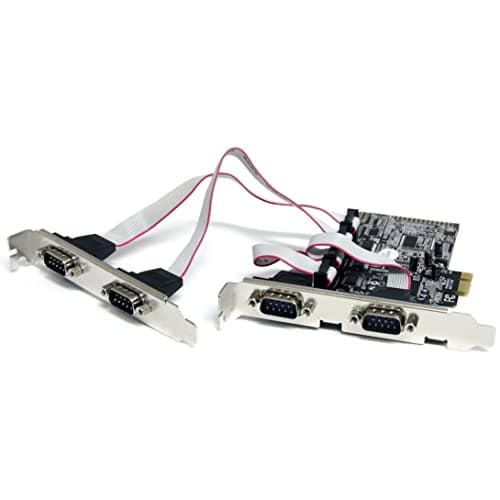 Image of StarTech.com 4 Port Native PCI Express RS232 Serial Adapter Card with 16550 UART - Low Profile Serial Card (PEX4S553)