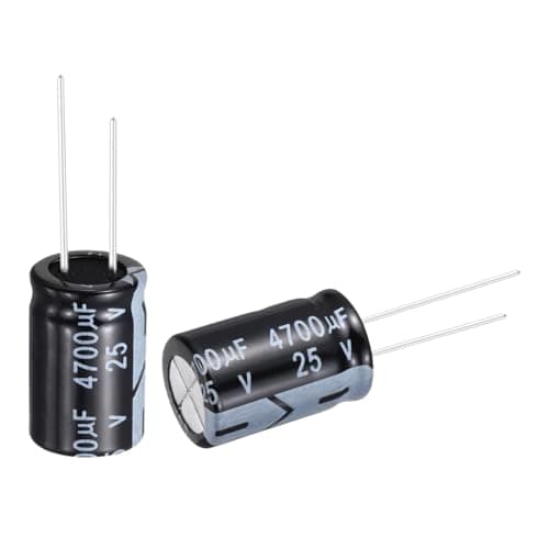 Image of sourcing map 4700uF 25V 16x25mm Electrolytic Capacitor, Radial Leads Aluminum Capacitors for TV, LCD Monitor, VCD, 24Pcs