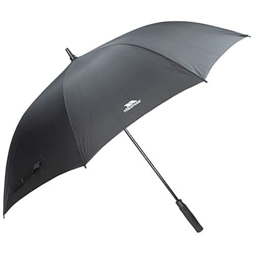 Image of Trespass Golf Umbrella Birdie - 30in Windproof, Auto Open, Soft Grip, Fabric Sleeve, Carry Strap, Plastic Tip, Woven, EVA Handle, Fibreglass Shaft & Ribs, 190T Polypongee