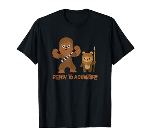 Image of Star Wars Chewbacca and Ewok Ready to Adventure T-Shirt