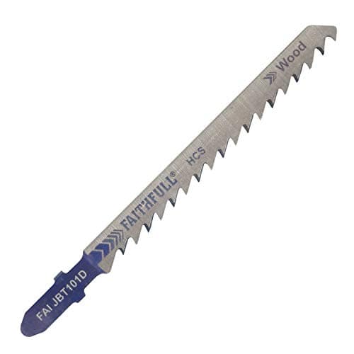 Image of Faithfull JBT101D Jigsaw Blades - Wood (Pack of 5)