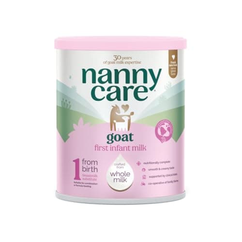 Image of Nannycare Goat Based First Infant Milk – Stage 1 (From Birth) | Baby Powder Made from Whole Goats Milk | Nutritionally Complete Formula for Combination or Bottle Feeding – 800g
