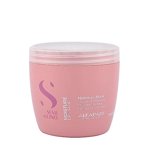 Image of ALFAPARF SEMI DI LINO MOISTURE Dry Hair Nutritive Low SULFATE-FREE MASK 500ML