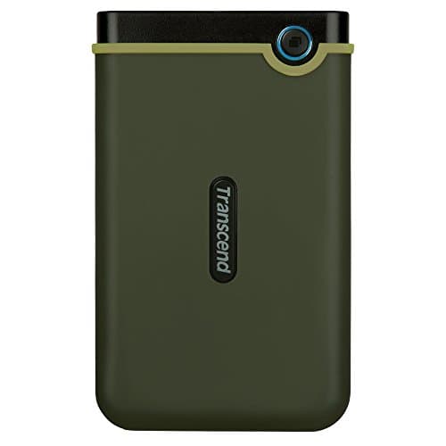 Image of Transcend StoreJet 25M3 2TB Rugged Portable Hard Drive, Military Grade Shockproof, USB-A 3.1 Portable HDD for PC, Mac & Laptop, Military Green TS2TSJ25M3G