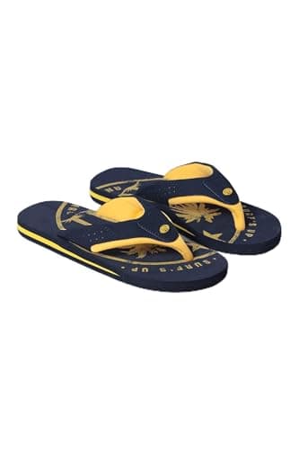 Image of Animal Jekyl Kids Flip-Flops - Slip-on & Lightweight Footwear with Soft Padded Straps for Boys & Girls - Best for Spring, Summer, Beach & Outdoors Navy Kids Shoe Size 13
