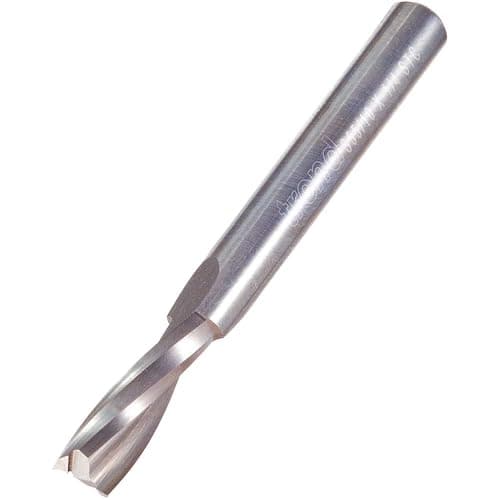 Image of Trend Professional Aluminium Spiral Up-Cut Router Cutter, 1/4 Inch Shank, 6.3mm Cut Diameter & 20mm Cut Length, Solid Tungsten Carbide, S55/10X1/4STC