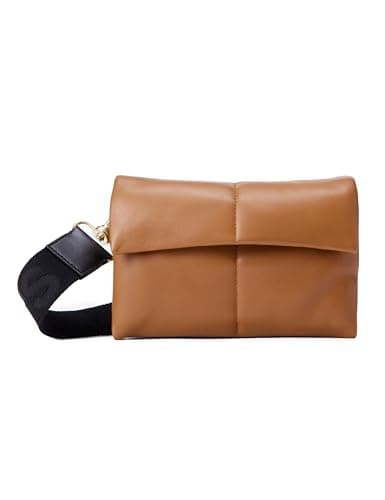 Image of AllSaints Women's Ezra Quilt Crossbody, Sepia Brown, S