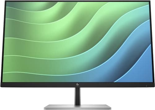 Image of HP E27 G5 | E-Series 27 Inch FHD Monitor | Full HD IPS | 75hz | 300 Nits | 1000:1 Contrast | 99% sRGB & HP Eye Ease | Fully Adjustable Stand | 1x HDMI, 1x DP, 4x USB-A | Black & Silver