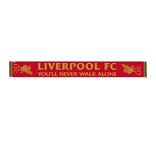 Image of Liverpool FC YNWA Scarf (One Size) (Red/Gold)