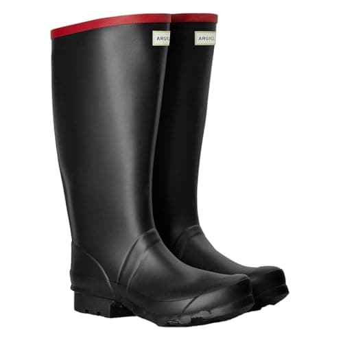 Image of Hunter Mens Argyll Short Knee Heavy Duty Wellington Boots