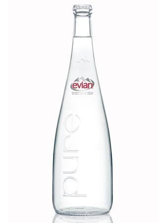 Image of Evian (Evian) bottle of mineral water 750ml bottle X12