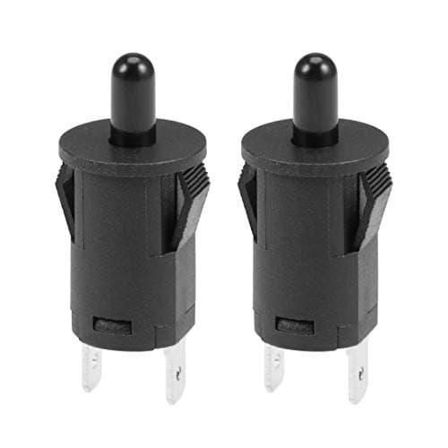 Image of sourcing map Refrigerator Door Light Switch 10mm Momentary Fridge Switch Normally Closed PB35 AC 250V 3A Black 2pcs
