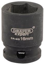 Image of Draper 06876 Expert 16mm 3/8" Square Drive Hi-Torq 6 Point Impact Socket