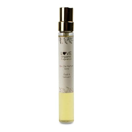 Image of Corincraft Oud & Vetiver Organic Eau de Parfum 10ml - Natural Perfume for Women - Warm Spicy Fragrance - Travel Size Handbag Perfume - Vegan Cruelty Free - Gift
