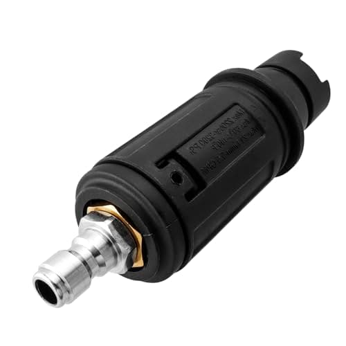 Image of Bestgle Adjustable Pressure Washer Nozzle, 1/4" Quick Plug Connect Rotating 0° to Fan-Shaped Spray Tips, 3000 PSI M14 x 1.5 Brass & Stainless Steel Power Washer Nozzle