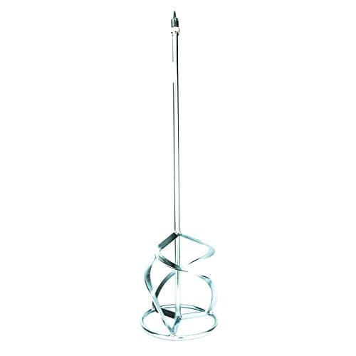 Image of Toolty Professional Mixing Paddle 140 x 750mm - M14 Thread - Galvanized Mixer, Whisk, Stirrer - Negative 3-Blade - for Plaster, Gypsum, Adheives, Concrete, Cement, Glue, Paint, DIY - TLTY-1195-G