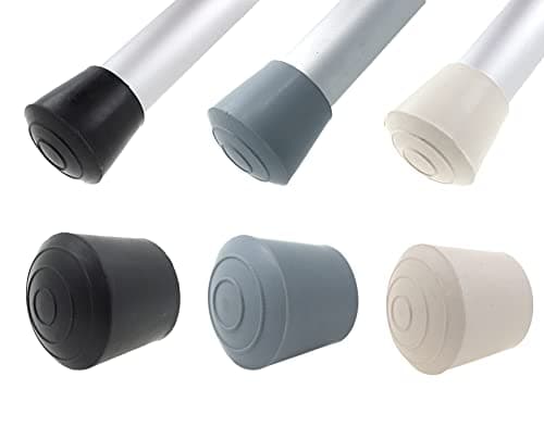 Image of 16x Rubber Furniture Feet Ferrule Caps Stoppers - Many Sizes & Colours Available - Ideal for Tables & Chairs - by Lifeswonderful (19 or 20mm, Black)