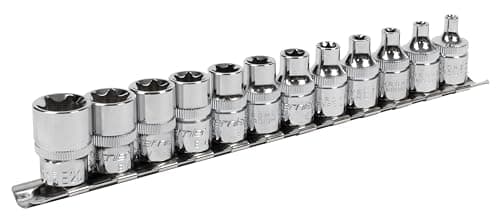 Image of Sealey Ak61806 TRX-Star* Socket Set 12Pc 3/8Sq Drive E4-E20