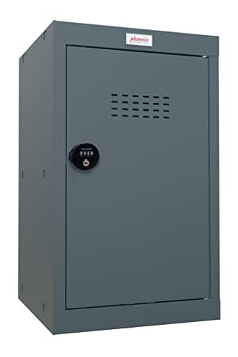 Image of Phoenix Safe Company - CL Series - Cube Lockers - Anthracite Grey Size 3 Cube Locker With Combination Lock - 665 x 400 x 400mm - CL0644AAC