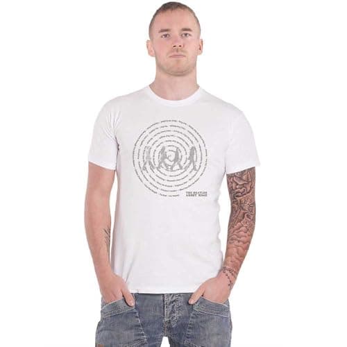 Image of T-Shirt # S White Unisex # Abbey Road Songs Swirl