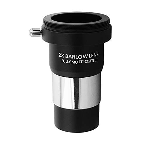 Image of Barlow Lens 2X, Bysameyee 1.25 Inch Fully Multi-Coated Metal Barlow Lens with M42 Thread Camera Connect Interface for Telescope Eyepiece
