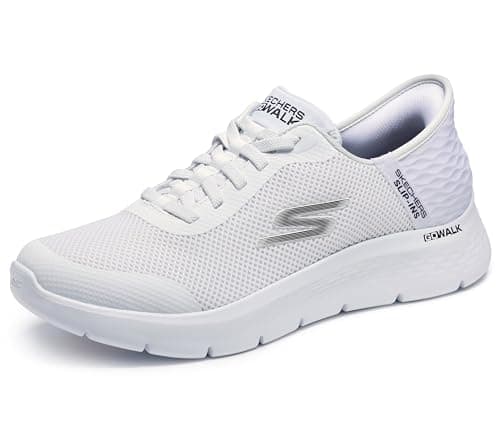 Image of Skechers Men's GO Walk Flex Hands UP Sneaker, White, 8 UK
