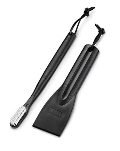 Image of Weber Maintenance Kit for Gas Barbecues/BBQ Cleaning Tools, Includes Cookbox Scraper & Spider Guard Brush, Hard-Wearing Plastic Material