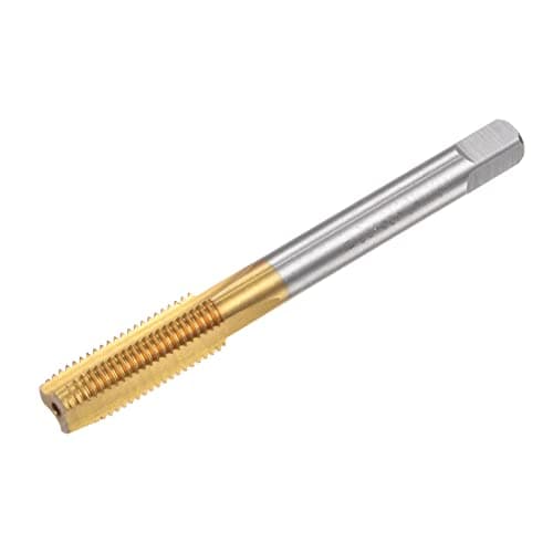 Image of sourcing map Straight Flute Taps, M8 x 1 Metric Left Hand Titanium Coated M35 Cobalt High Speed Steel Machine Tapping Screw Thread Milling Tap Machinist Repair Threading Tool