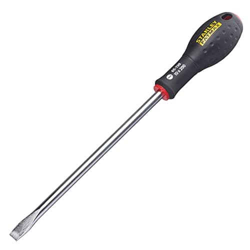 Image of Stanley 0-65-139 Fat Max Screwdriver Flared 10X200Mm-Black And Red