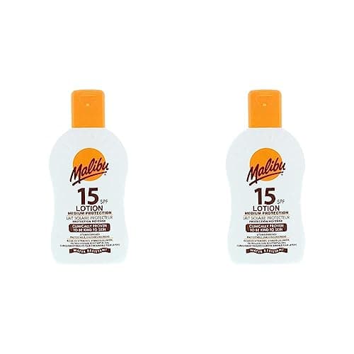 Image of SPF 15 Lotion, Medium Protection Sun Cream, Water Resistant, Vitamin Enriched, 200ml (Pack of 2)
