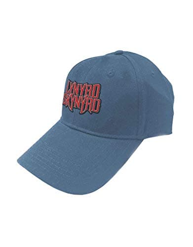 Image of Lynyrd Skynyrd Baseball Cap Band Logo Official Blue Strapback Size One Size