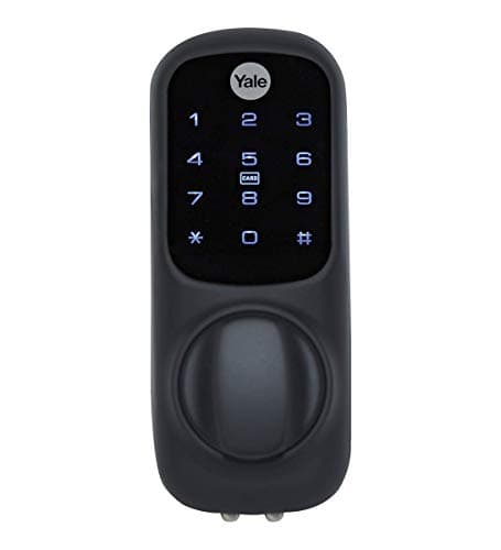 Image of Yale Smart Living YD-01-CON-BL Keyless Connected Ready Smart Door Lock, 60mm Nightlatch Standard Security Black Cylinder, 60 mm Backset