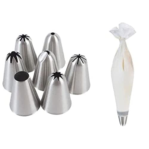 Image of Lakeland Professional Piping Nozzles & Reusable Bag Gift Set - 7 Pieces