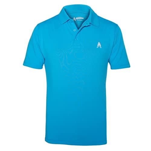 Image of Royal & Awesome Blue Golf Polo Men, Mens Blue Golf Shirt