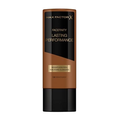 Image of Max Factor Lasting Performance Liquid Foundation, Mahogany, Full Coverage, Flawless and Radiant Finish, Lightweight Formula, Smudge Resistant, Non Pore-Clogging, Fragrance Free, 35ml