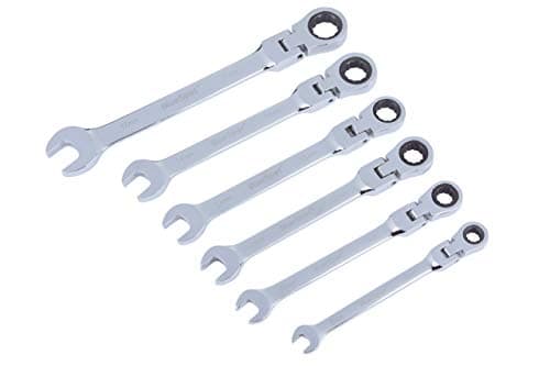 Image of Blue Spot Tools 04312 6 PCE Flexiable Metric Ratchet Spanner Set (8-17MM)