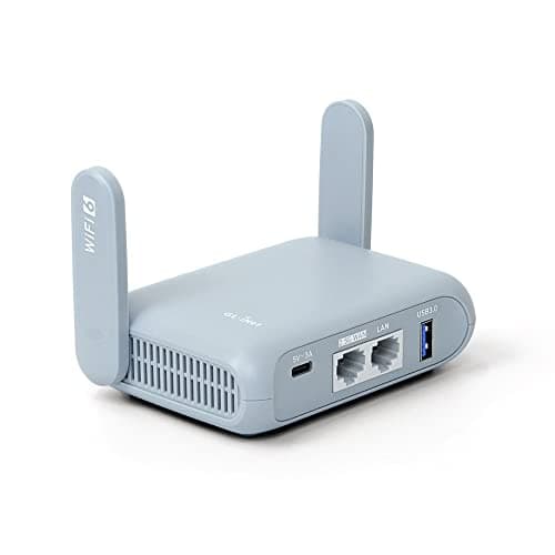 Image of GL.iNet GL-MT3000 (Beryl AX) Portable Wifi Router for Travel & Home, Wireless Access Point, Pocket Wifi 6 Abroad, Secure Vpn Router, Dual Band, Mobile Wireless Routers for Modem, 1 x 2.5Gbp WAN Port