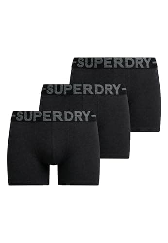Image of Superdry Boxer Triple Pack M3110452C Raven Black Marl M