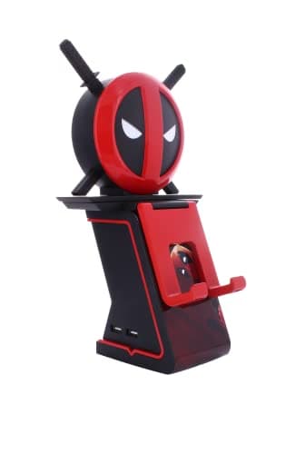 Image of Cableguys Ikon Charging Stand - Marvel Deadpool Gaming Accessories Holder & Phone Holder for Most Controllers (Xbox, Play Station, Nintendo Switch) & Phone