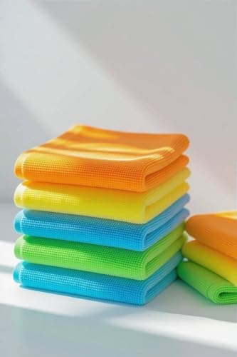 Image of Microfibre Cleaning Cloths, large Size 40 x 40 cm, Pack of 12, Multi Purpose, Super Absorbent,Heavy duty,Lint Free Streak, Free Washable Cloth For House, Kitchen, Car, Motorbike, Windows Lemon Yellow