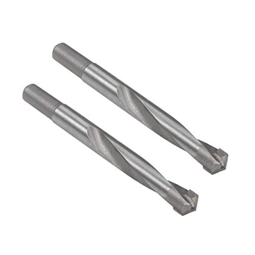 Image of sourcing map Cemented Carbide Twist Drill Bits 12mm Metal Drill Cutter for Stainless Steel Copper Aluminum Zinc Alloy Iron 2 Pcs