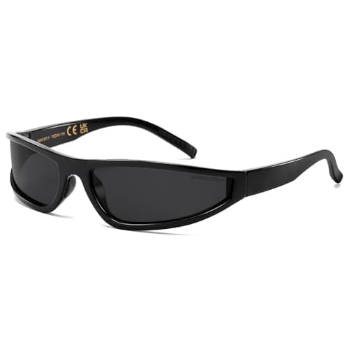 Image of SHEEN KELLY Wrap Around Sports Sunglasses For Women Men Vintage y2k Oval Frame Eyewear Outdoor Shooting