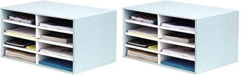 Image of BANKERS BOX Style Desktop Sorter - Green/White (Pack of 2)