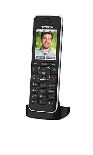 Image of FRITZ!Fon 20002964 C6 Black Téléphone DECT Identification de l'appelant Noir