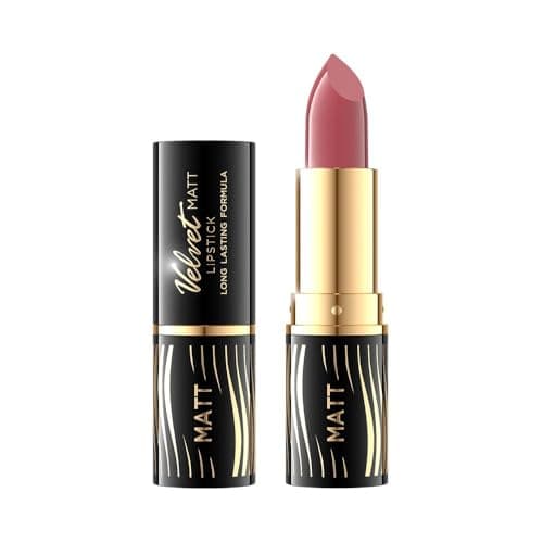 Image of Eveline Cosmetics Velvet Matt Eveline Velvet Matt Lipstick No. 501 - High-Quality Matte Finish with Candelilla Wax and Vitamin E