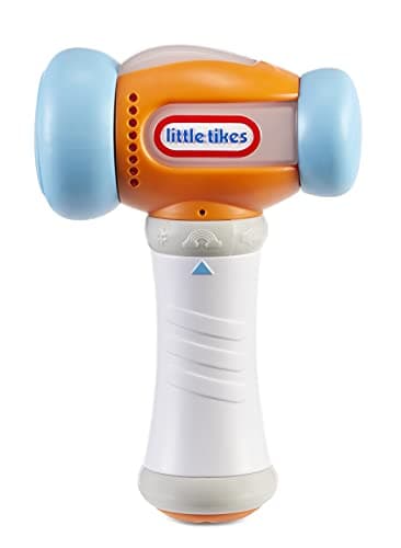 Image of Little Tikes Count and Learn Hammer - with #s, Sounds, and Lights - Soft and Textured Grip for Little Hands - Counting Toy for Toddlers, Two Languages, French and English - for Kids Ages 9 Months Plus
