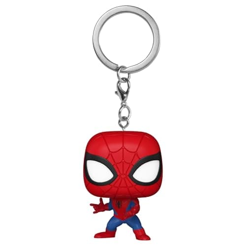 Image of Funko POP! Keychain: Marvel - New Classics - Spider-Man Novelty Keyring - Collectable Mini Figure - Stocking Filler - Gift Idea - Official Merchandise - Backpack Decor