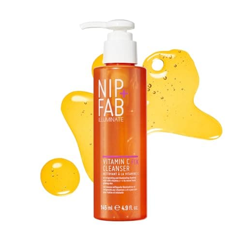 Image of Nip + Fab Vitamin C Fix Cleanser – Brightening Face Wash with Vitamin C, Panthenol (Vitamin B5) and Vitamin E for Radiant, Hydrated & Glowing Skin, Vegan, 145ml